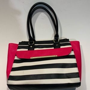 Betsy Johnson Tote Bag/Purse Large Striped